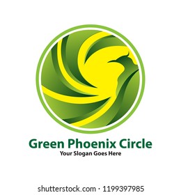 Green Phoenix Circle Logo