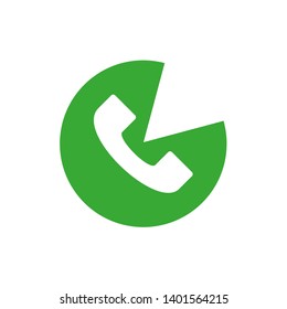 Green phone icon  - Phone call button