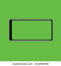 Pantalla verde del teléfono con fondo verde