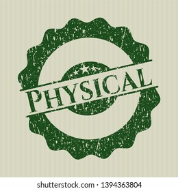 Green Physical distress grunge stamp