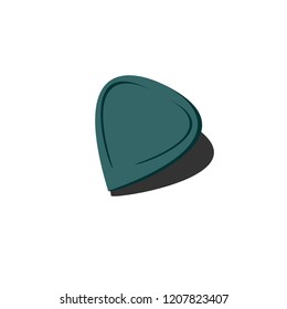 Green pick on white background Abstract vector icon