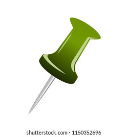 Green pin icon for digital and print