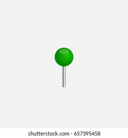 Green pin locator icon vector illustrator