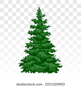 Green pine. Forest trees silhouette. Christmas tree, cedar, fir-tree, pine, pine-tree, Scotch fir. Eps 10