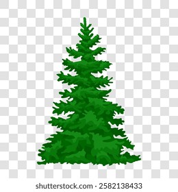 Green pine. Forest trees silhouette. Christmas tree, cedar, fir-tree, pine, pine-tree, Scotch fir. Eps 10