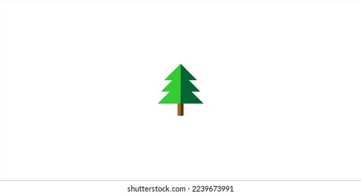 green pine tree  for christmas, winter element