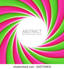 Green and pink abstract swirl vector background