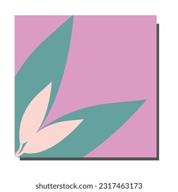 Bandera de fondo verde y rosa