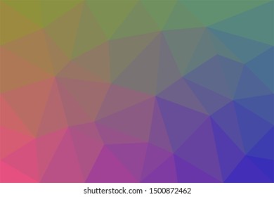 Green pink and blue Pattern, Geometric triangular template. Texture for design your project. Triangle shapes pattern for background.