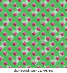  Green pink cotton waffle effect  fabric texture as  seamless pattern design in vector  background