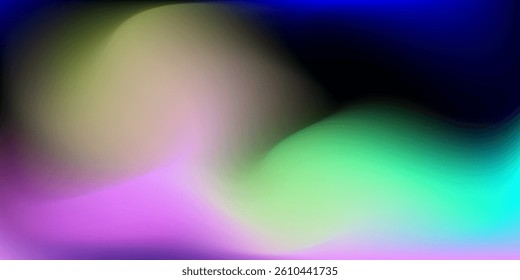 Green -pink - dark blue smooth gradient colour minimal blurry design background vector illustration eps10. High quality degital graphic. Perfect for modern artwork, backdrop wallpaper, banner, poster.