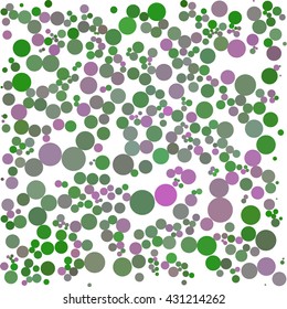 Green pink dot on white beautiful background