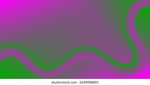 Green Pink Gradient background Abstract pattern with Fluid Pipe line Vector illustration