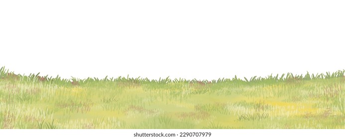 Green Pink Grass Landscape Background 