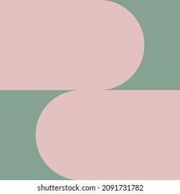Green pink quadrant abstract modern graphic element vector template