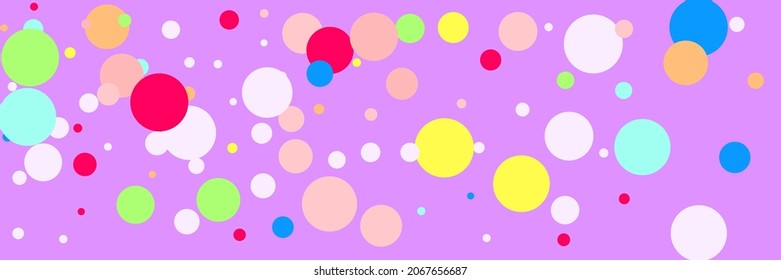 Green Pink Red Pastel Yellow Wallpaper. Color Violet Blue White Kids Multicolor Illustration. Purple Children Play Beige Indigo Print. Circles Dark Vibrant Bordo Bright Rainbow Composition.