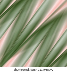 Green and pink smooth stripes abstract background. Vector elegant design