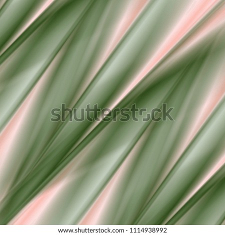 Green and pink smooth stripes abstract background. Vector elegant design