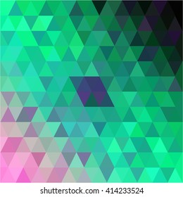 Green pink triangle background