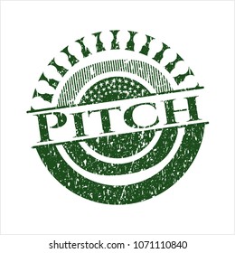  Green Pitch distress grunge seal