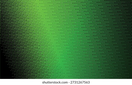 Fondo de degradado de pixel art verde con textura de mapa de bits de tramado. Patrón de punto retro perfecto para ilustraciones de interfaz de usuario, diseño de juegos, proyectos tecnológicos, carteles digitales. Ilustración vectorial.