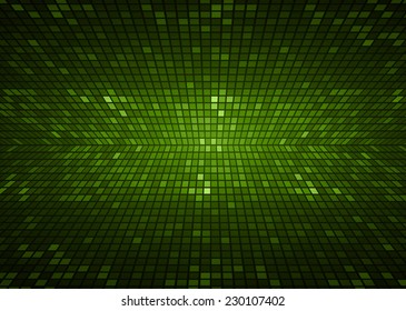 green pixel background, Abstract vector background for computer graphic and technology. 