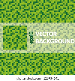 Green Pixel Background from little squares