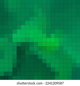 Green pixel background. Vector graphics. Template for presentation.