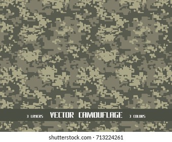 Green pixel camouflage