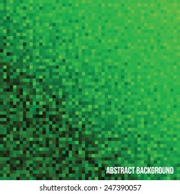Green pixel style background