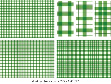 green plaid background vector illustration material