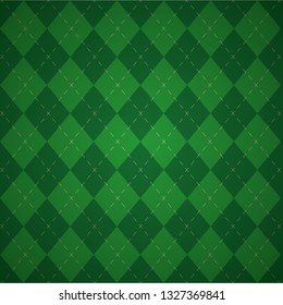green plaid check cloth