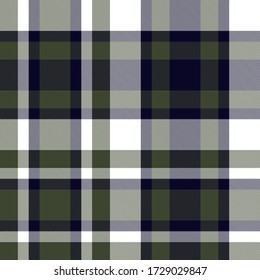 Green Plaid, checkered, tartan seamless pattern suitable for fashion textiles and graphics