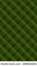 Green plaid graphic material. For the background of the Christmas season.
