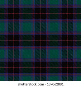 Green Plaid Tartan Seamless Pattern Background