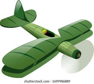 green plane from the second world war