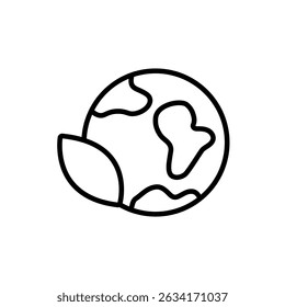 green planet icon collection .design style with background