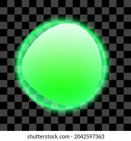 Green planet isolated vector illustration with shiny glow effect. can use for sign, resources, element, collection, symbol, ornament for graphic design