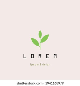 Fondo vegetal verde, símbolo vector del medio ambiente, naturaleza y sostenibilidad