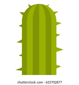 Green plant of desert icon flat isolated on white background vector illustration