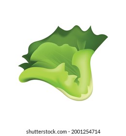 Green plant Emoji Vector Design. Nutrition Vegetable Art Illustration Agriculture Fresh Farm Product. Green plant isolated on white background. 