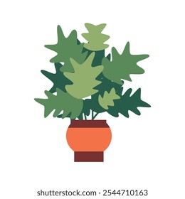 green plant flat vector element