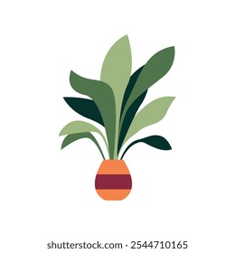 green plant flat vector element