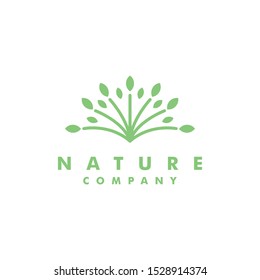 Green Plant leaf  logo design