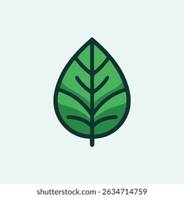 green plant leaf nature logo vector illustration template design