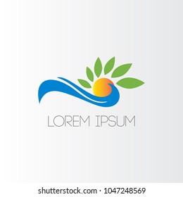 Green plant logo