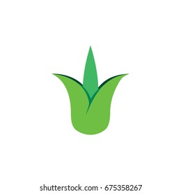 green plant symbol vector. 