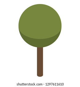 Green plant tree icon. Isometric of green plant tree vector icon for web design isolated on white background