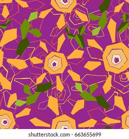Green plants for landscape. Cacti and suns vector illustration.