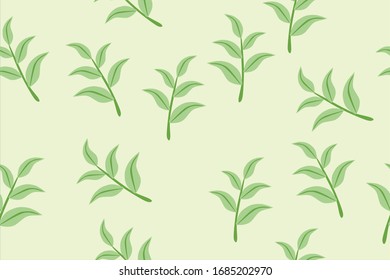 Green plants pattern for wallpaper or fashion.